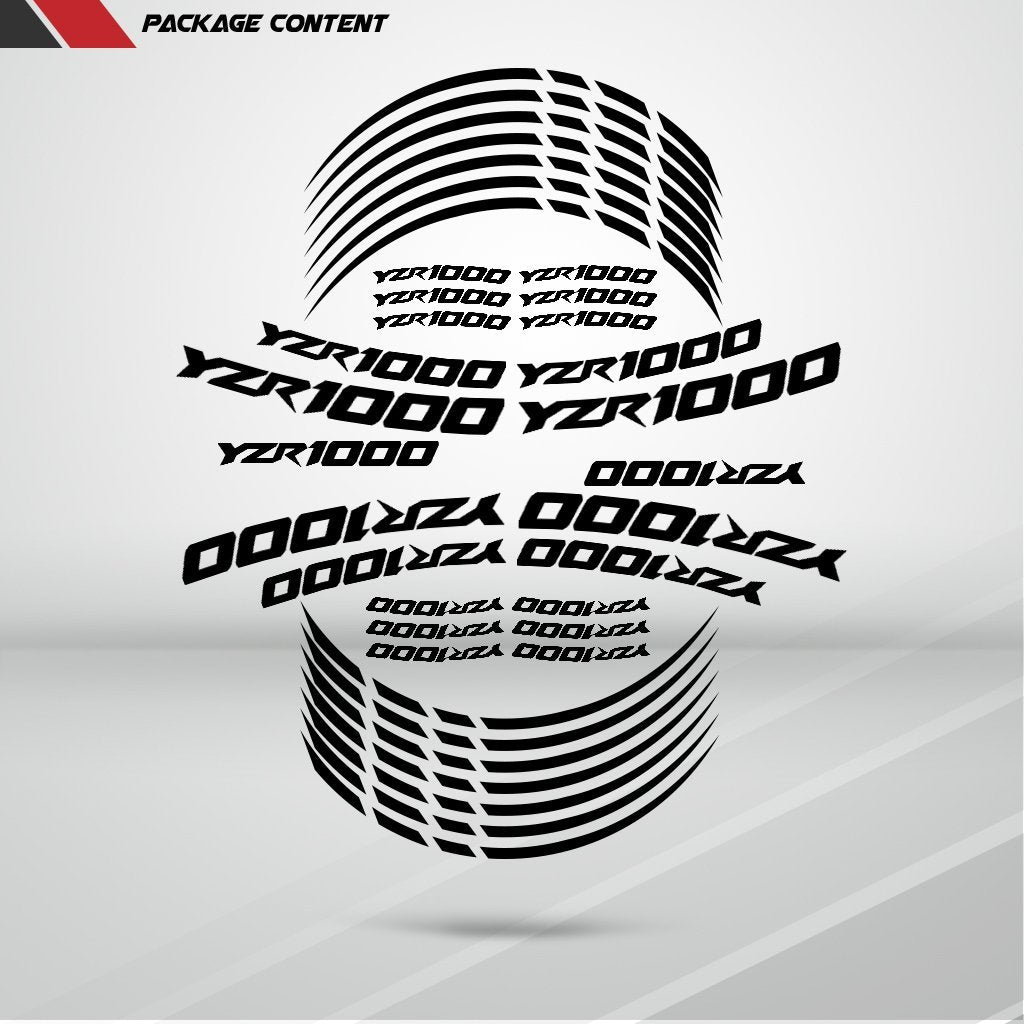 Motorcycle Rim Wheel Decal Accessory Sticker for Yamaha YZR 1000 - Stickman Vinyls