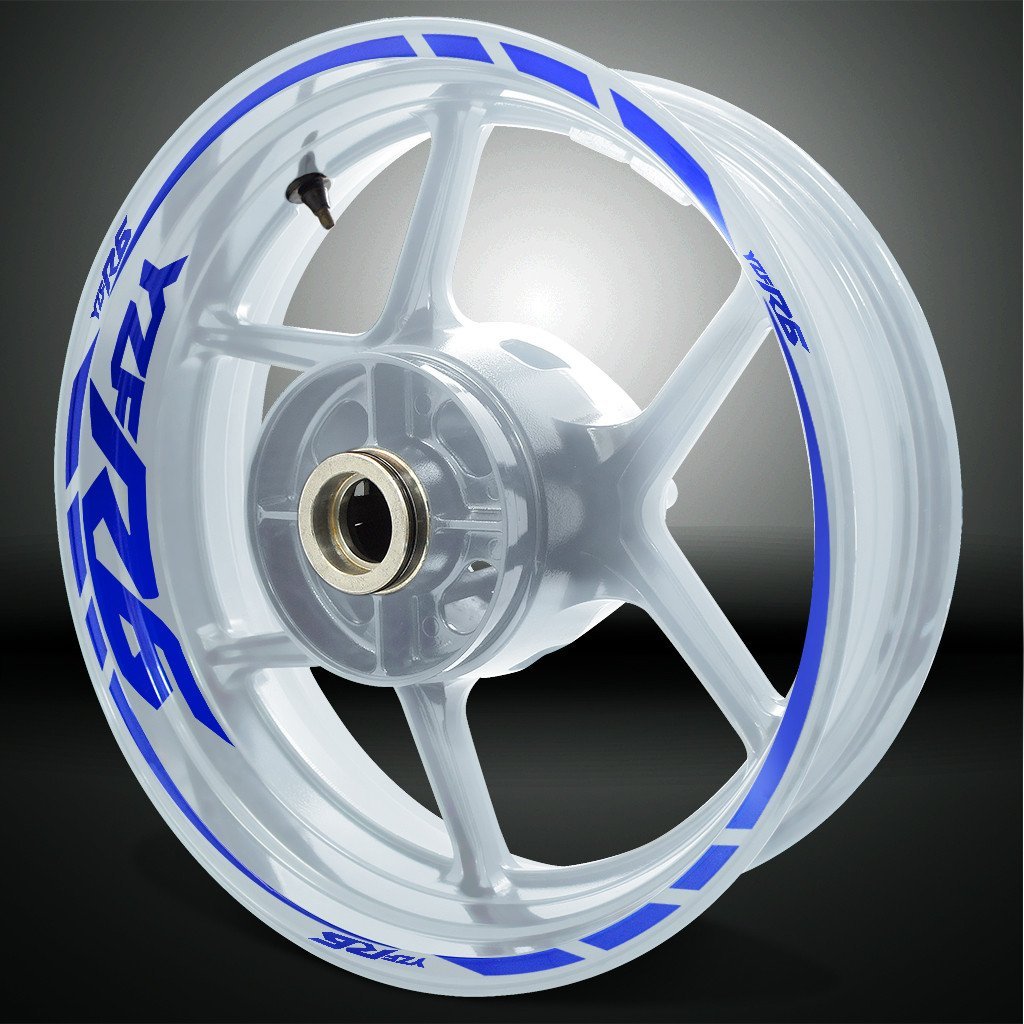 Yamaha R6 lines, wheel stripes and decals set for white 17 - Moto-Sticker .com